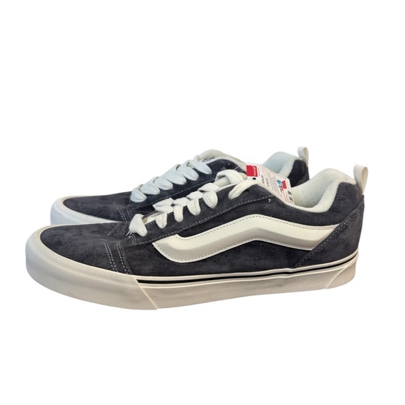 Vans Knu Skool Sneakers Men’s Size 13 Pig Suede Blue/White VN000CS0CX2 NWOB